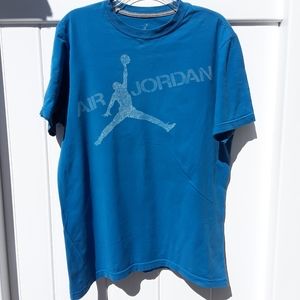 Air Jordan T Shirt Sz Medium Blue
